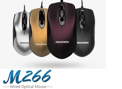 Chuột máy tính có dây NEWMEN M266, chuột quang, 1200DPI, dùng cho game, văn phòng - Hàng Chính Hãng,Bảo hành 24 tháng