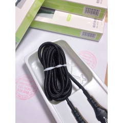 2m -Lightning -Dây sạc nhanh Lecun HT 20 dòng điện 5V- 5A  chuôi lightning, dây dù dài 2m - Hàng Chính Hãng