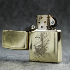 Bật lửa Zippo Mỹ chủ đề Thuận Buồm Xuôi Gió, Cam kết hàng chính hãng có giấy Hải quan gửi kèm đơn hàng