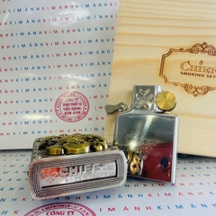Bật Lửa CHIEF CF2509 Mèo Thần Tài 9 Tay Chiêu Tài, Xoay Chuyển Vận Mệnh, Hàng Chính Hãng Chất Liệu Đồng