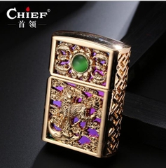QUẸT CHIEF HÌNH KÌ LÂN KHẢM ĐÁ