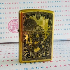 Bật Lửa Zippo Mỹ Nữ Chiến Binh Da Đỏ XIII La Mã, Hàng Chính Hãng Có Giấy Hải Quan Gửi Kèm Đơn Hàng