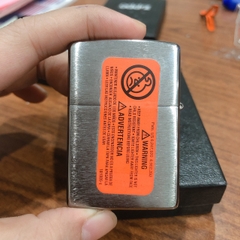 Bật lửa Zippo Mỹ chrome brushed khắc ăn mòn đổ sơn 2ND Amendment , Hàng chính hãng