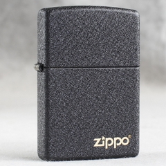Bật lửa Zippo Mỹ Biểu Tượng Hoà Bình Black Crackle, hàng chính hãng có giấy nhập khẩu gửi kèm theo đơn hàng