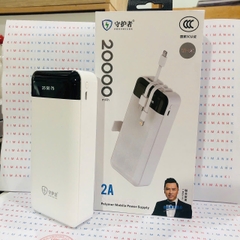 Pin sạc dự phòng SH-923, dung lượng 20000mAh dòng điện 5V-2A, có chứng nhận an toàn 3C tiêu chuẩn quốc gia