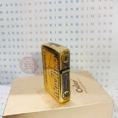 Hộp quẹt, bật lửa CHIEF chính hãng, khắc laser 5 măt chủ đề Hoa Marlboro, vỏ bằng đồng bền bỉ sáng bóng theo thời gian