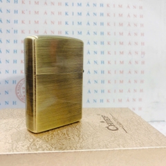Bật lửa, hộp quẹt CHIEF chủ đề Hoa Mộc Lan vân gỗ, Kim Ánh nhập hàng chính hãng vỏ bằng đồng