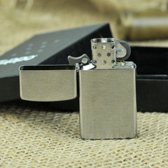 Bật lửa Zippo Slim Mỹ Brushed Sand 1600, hàng chính hãng có giấy nhập khẩu gửi kèm theo đơn hàng