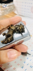 Eblem trang trí Zippo chủ đề Ngựa 1 Sừng chất liệu hợp kim nhôm, hàng chuẩn zin nhập Mỹ