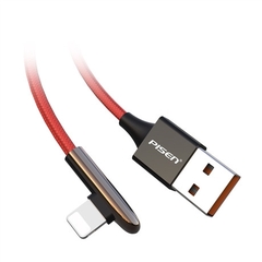 Dây sạc  nhanh Pisen USB-A to L Super Mini  1200mm (L-Game ) 2.4A, model: AL27-1200 - Hàng chính hãng, bảo hành 24 tháng