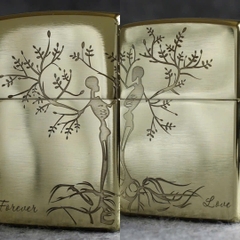 Bật lửa Zippo Mỹ chủ đề Cây Tình Yêu Cùng Lời Hứa Mãi Bên Nhau, hàng chính hãng có giấy nhập khẩu