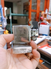 Bật lửa, hộp quẹt Zippo Mỹ Lacke bạc khắc ăn mòn full nắp ZI Limited No.0066 ( bản giới hạn), Hàng chính hãng
