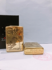 Bật lửa Zippo Armor vỏ dầy, khắc chìm chủ đề Cô Gái Gió American Classic Sin 1932, Hàng loại 1 vỏ bằng đồng có tem đỏ