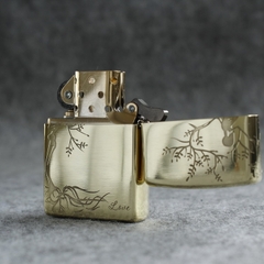 Bật lửa Zippo Mỹ chủ đề Cây Tình Yêu Cùng Lời Hứa Mãi Bên Nhau, hàng chính hãng có giấy nhập khẩu