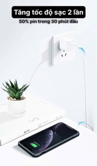 Củ sạc xuất Nhật 20W KFLY ( JHX-AC2060) đạt chứng nhận PSE tiêu chuẩn Nhật Bản, bảo hành chính hãng 12 tháng