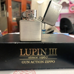 Bật lửa Zippo Mỹ Lunpin III, lacke bạc, khắc ăn mòn full nắp Mercedes Benz bản giới hạn, kèm phụ kiện, Hàng chính hãng
