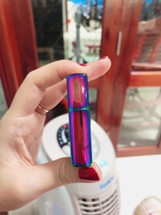 Bật Lửa, hộp quẹt Zippo USA Màu Tím Titan (Tím Cầu Vòng - Tím ánh kim, Tím bảy màu) Vỏ bằng đồng có tem đỏ