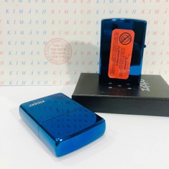 Bật lửa, hộp quẹt ZIPPO màu Xanh mộc đáy La Mã loại trơn bóng, Kim Ánh nhập hàng cao cấp vỏ bằng đồng có dán tem đỏ
