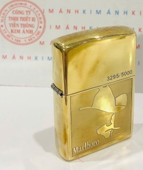 Bật lửa Zippo Brass MỸ Marlboro Limited, hàng Chính Hãng do Kim Ánh nhập khẩu có giấy Hải Quan đi kèm