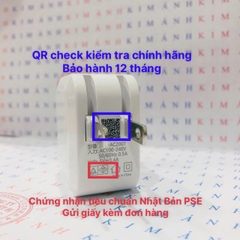 Củ sạc xuất Nhật 5V-3.4A KFLY ( JHX-AC2007) chứng nhận PSE tiêu chuẩn Nhật Bản, bảo hành chính hãng 12 tháng