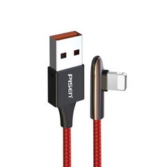 Dây sạc  nhanh Pisen USB-A to L Super Mini  1200mm (L-Game ) 2.4A, model: AL27-1200 - Hàng chính hãng, bảo hành 24 tháng