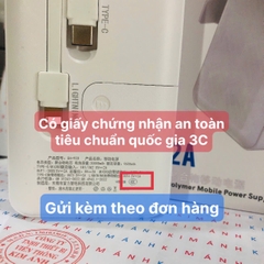 Pin sạc dự phòng SH-923, dung lượng 20000mAh dòng điện 5V-2A, có chứng nhận an toàn 3C tiêu chuẩn quốc gia