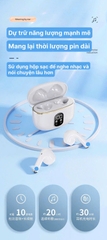 Tai nghe Bluetooth 5.3 TWS Stereo T02, cảm biến âm thanh,  Có màn hình kỹ thuật số, hộp sạc dữ trữ pin