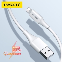 Dây sạc nhanh Pisen chăn cắm IOS, 2.4A , dài 1 mét ( AL05-1000)- Hàng chính hãng nội địa, Kim Ánh bảo hành 12 tháng