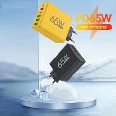 Củ sạc Power Charger AR-880, 4 USB + 2 PD, dòng điện max 3A, Kim Ánh bảo hành 12 tháng, bao đổi trả