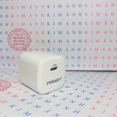 Củ sạc Gallium Nitride 30W-  PISEN QUICK Mr White Tiny USB-C (TS-C175) , check QR kiểm tra chính hãng, bảo hành 24 tháng