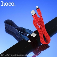 Dây sạc nhanh Hoco X59 chuôi Lightning dây dù, Hàng chính hãng