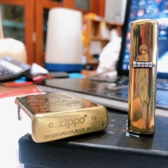 Bật lửa, hộp quẹt Zippo Armor vỏ dầy khắc ăn mòn mẫu cô gái Nhật gangster, Hàng loại 1 vỏ bằng đồng, có tem đỏ
