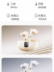 Tai nghe Bluetooth LQ18 âm thanh nổi song phương, Có màn hình kỹ thuật số, hộp sạc dữ trữ pin