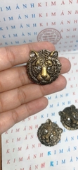 Eblem dán trang trí Zippo chủ đề đầu Mãnh Hổ chất liệu hợp kim nhôm, hàng chuẩn zin hãng sản xuất