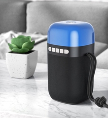 Loa bluetooth không dây ngoài trời BS-38D mới Đèn Led nhiều màu sắc