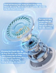 Tai nghe Bluetooth 5.3 TWS Stereo T02, cảm biến âm thanh,  Có màn hình kỹ thuật số, hộp sạc dữ trữ pin