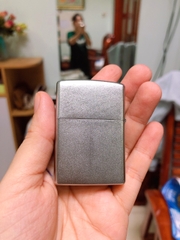 BẬT LỬA ZIPPO MẪU RỒNG LOẠI NHÁM BẠC SATIN