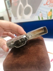 Bật lửa Zippo Mỹ Lacke Bạc khắc ăn mòn full nắp Sine 1932 Hàng chính hãng