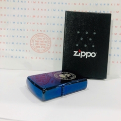 Bật lửa Zippo Mỹ chủ đề Đầu Lâu Xanh, Cam kết hàng chính hãng có giấy Hải quan gửi kèm đơn hàng