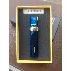 Bật Lửa Jobon Tròn Khóa Xoay ZB-633A, Loại Khò 1 Tia Cực Mạnh, Vỏ đồng ruột thép không gỉ