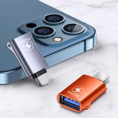 Đầu chuyển OTG ( Z42) truyền dữ liệu nhanh PD20W từ IOS (L) sang USB 3.0, giúp tải dữ liệu nhanh không chờ đợi