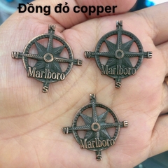 Eblem Zippo Mỹ chủ đề La bàn, Chuẩn Zin Solid Brass đồng thau nguyên chất, và đồng đỏ Copper