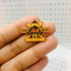 Eblem dán trang trí Zippo chủ đề kỷ niệm chương 25 năm ngày thành lập đội bóng chày New York Mets 1962-1986