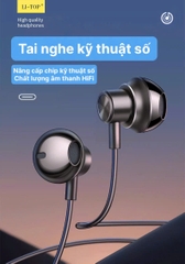 Tai nghe kim loại Rio Tinto Li-Top SV5 chân Type C, điều chỉnh âm thanh trầm giải mã kỹ thuật số, hàng chính hãng