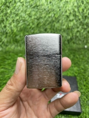 Bật lửa Zippo Mỹ Brushed Chrome, Cam kết hàng chính hãng có giấy Hải quan gửi kèm đơn hàng