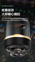 Loa Bluetooth GLAZE-4 siêu trầm để bàn thế hệ thứ 5, loa kính có đèn led chuyển 7 màu đẹp