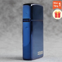 BẬT LỬA ZIPPO MỸ SLIM Màu Xanh Sapphire Mã 20494ZL Hàng chính hãng