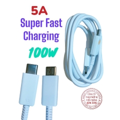 Dây sạc nhanh PD 65W, 100w chân Type C ra Type C sạc rất nhanh vào pin, Kim Ánh bảo hành 12 tháng