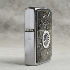 Bật lửa Zippo Mỹ Street Eblem đắp nổi Lính Mỹ mã 24457, Hàng chính hãng