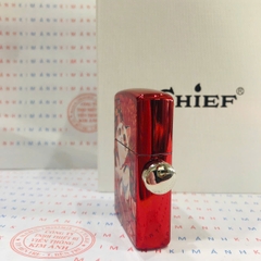 Bật lửa CHIEF chủ đề Mèo may mắn xoay 360 độ, Kim Ánh cam kết hàng chính hãng vỏ bằng đồng càng dùng càng sáng bóng